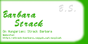 barbara strack business card
